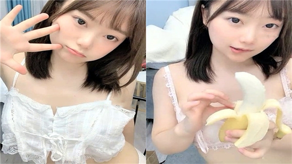 绝美嫩乳白虎逼 直播吃香蕉舔粉逼 自慰狂喷